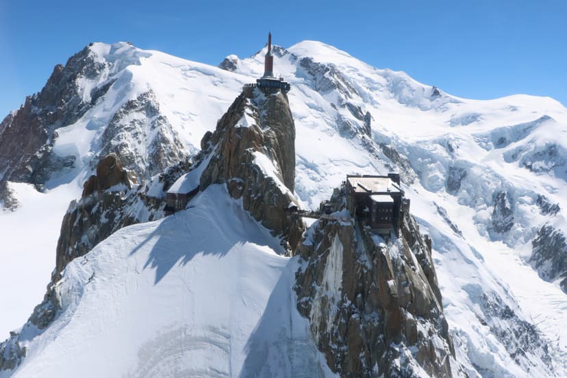 Aguille du midi from afar