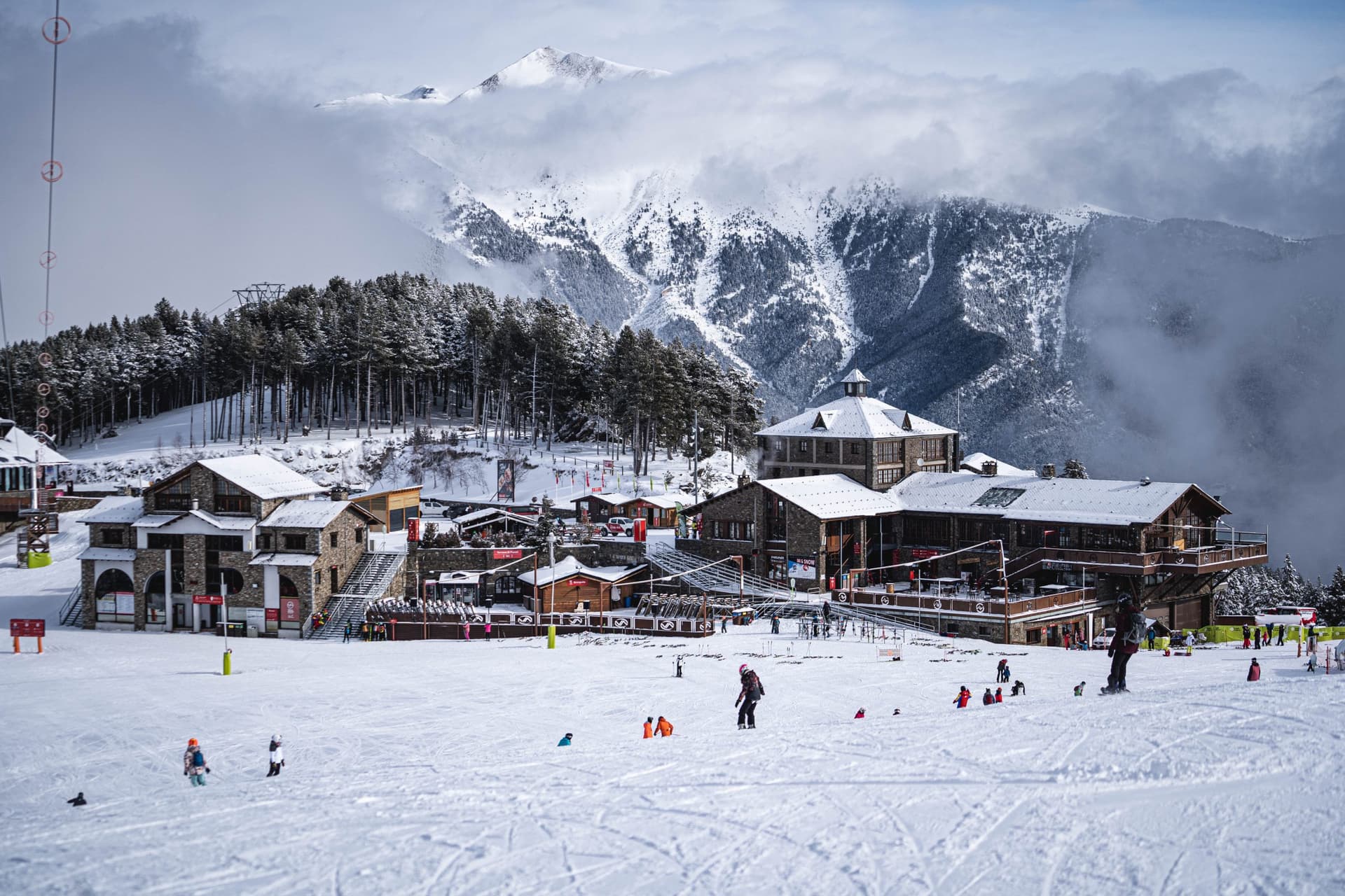 Pal Arinsal ski resort in winter